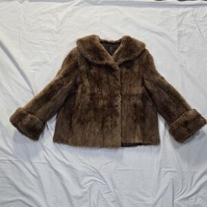 Sandy Brown Mink Jacket # 19